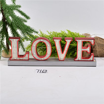 Christmas Decorations Wooden printed word motherboards Pendant letters Desktop Pendulum Pieces Wood Hanging Accessories Counter Shop Window Arrangement