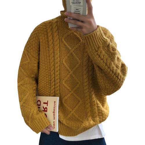 Свитер, демисезонная трендовая брендовая трикотажная куртка, 2019