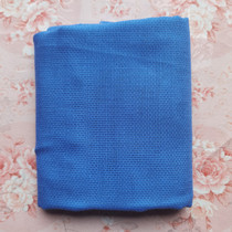 Insole top cloth Plaid cloth 14ct small plaid cross stitch sky blue mesh cloth Polyester yarn cotton DIY grid fabric