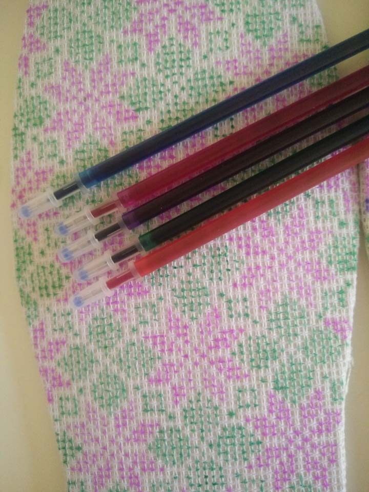 Cross stitch embroidery good insole special tools Big Mac Thin head water-soluble refill stroke marker pen 0.5mm