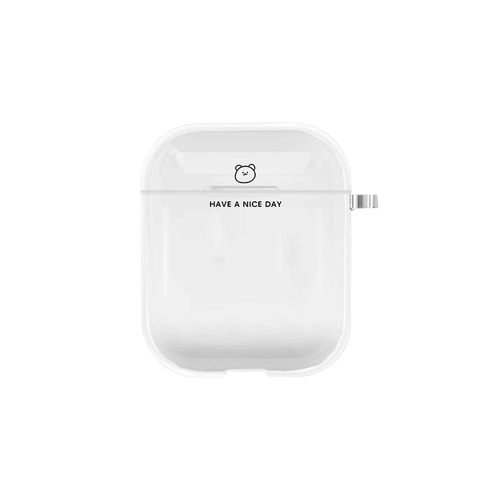Apple, милый совместимый защитный чехол, прозрачные наушники, простой и элегантный дизайн, bluetooth
