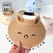 Child sun protection hat Summer girl sun hat anti-UV baby sun hat baby big hat hat empty top hat
