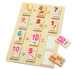 Qiaozhimu 110 mảnh kiến ​​thức hai mặt Nhân vật Trung Quốc domino trẻ em khối xây dựng kỹ thuật số domino bé đồ chơi giáo dục đồ chơi domino bằng nhựa Khối xây dựng