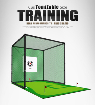 GOLF GOLF practice net professional strike cage swing exercise with Putter Green