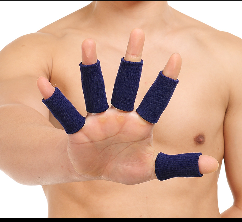 Bóng rổ chuyên nghiệp thể thao ngón tay bóng chuyền cầu lông leo núi thiết bị thể dục chống trượt ngón tay dài thoáng khí - Dụng cụ thể thao băng thun hỗ trợ khớp gối