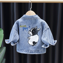 Boy jacket autumn clothing 2021 new childrens clothes children jacket blouses foreign air autumn casual child denim jacket
