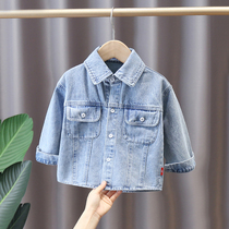Boys denim jacket 2021 new spring and autumn Korean version 2-5-year-olds casual blouses child denim boomers