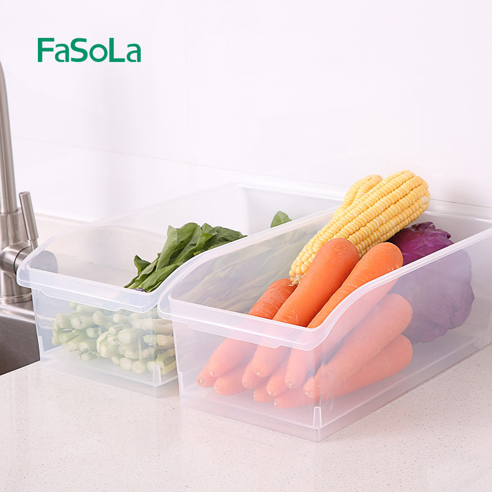 Day-style fridge containing box plastic box transparent kitchen food box storage box Drawer Fruits and vegetables Containing Baskets