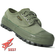 3537 Jiefang shoes mens non-slip and wear-resistant old style yellow label rubber shoes low-top construction site outdoor labor insurance light and breathable
