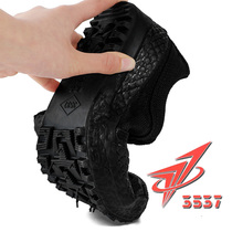 3537 Emancipation Shoes Mens Anti-Slip Wear and Wear Labor Protection Shoes Military Training Yellow Rubber Shoes Farmland Construction Site Labor Black