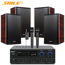 Shile AV108 amplifier 108 audio red two pairs one for two wireless microphone conference room audio combination set