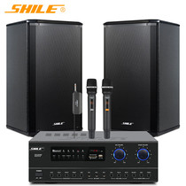 Shile AV108 amplifier 108 audio black pair microphone set small and medium-sized conference room audio combination set