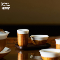 Nature Home Intangible Heritage Craft Bamboo Silk Buckle Porcelain Tissues