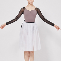 Flute Nestle White Floating Ballet Dancer Dress Web Yarn Long Skirt 70% Skirt Classical Dance out of the dance practice dresses