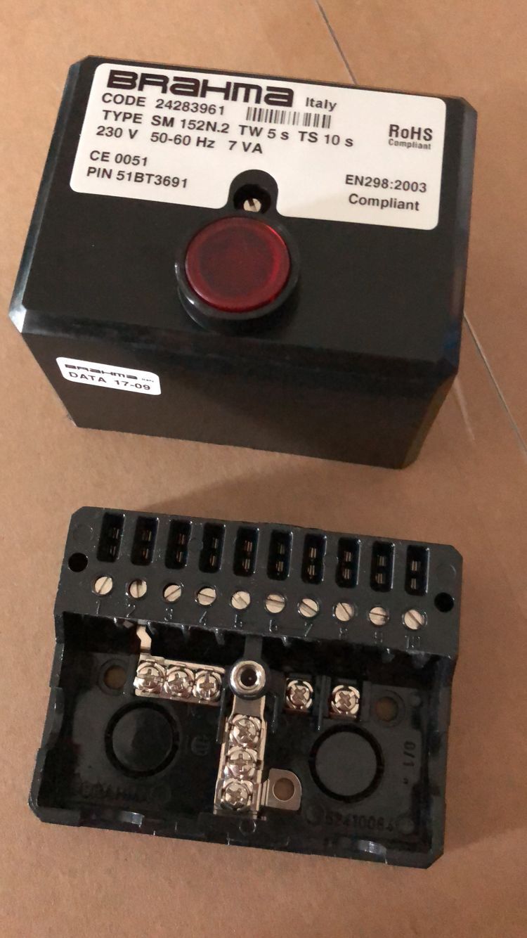 BRAHMA CODE 24283961 TYPE SM 152N 2 BURNER CONTROLLER