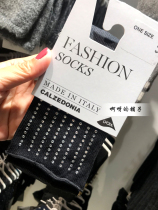 (Spot)calzedonia straight womens diamond jewelry fashion socks personality and comfort