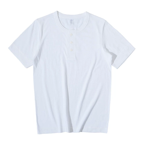 Цветная хлопковая ретро футболка с коротким рукавом, рубашка, из ворсистого хлопка, в американском стиле