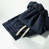 Японские зимние бархатные качественные однотонные штаны, свободный крой