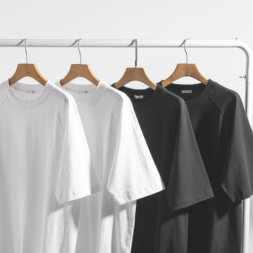 Хлопковая базовая летняя цветная футболка, короткий рукав, оверсайз