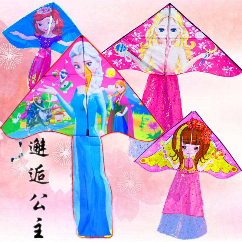 2021 New kite Frozen Aisha Sophia dress Princess children cartoon breeze easy fly beginner