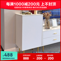 Modern minimalist light and luxurious side cabinet TV cabinet Composition lockers Living room Designers Nordic small outdoor bucket cabinets High-in-white