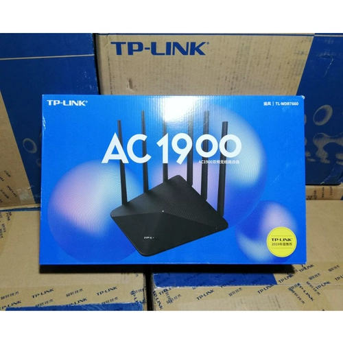 TP-LINK Беспроводной маршрутизатор с двойным частотным гигабитным портом домохозяйства Wi -Fi High -Speed ​​Wall Wdr7660 Router