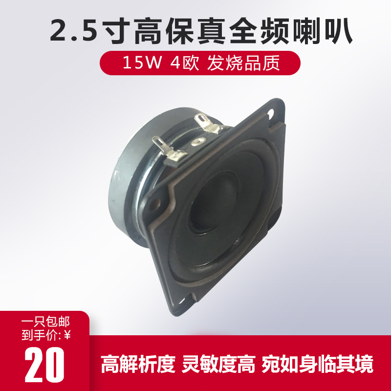2 5 Inch Horn Fever HiFi Full Frequency Horn High Sensitivity Human Sound Instrument Performance Good Original Dress