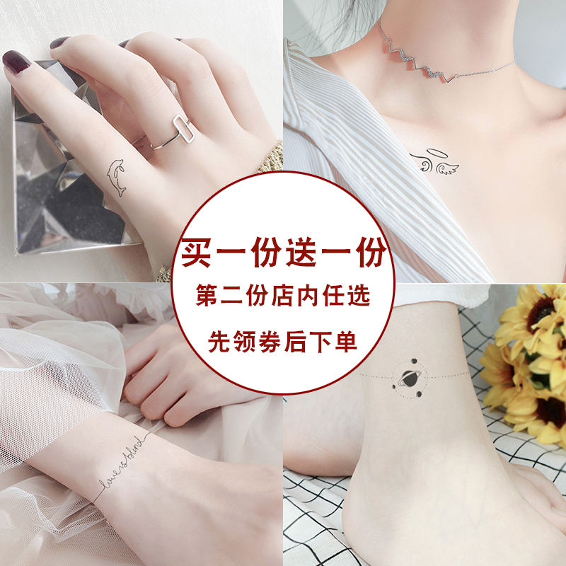 Tattoo Tips Wind Minima Wrist Girl Hearts Cute Stars Finger Tattoo Stickup Waterproof Art Little Fresher Lasting