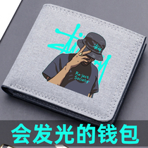 2022 new ultra-thin zipped wallet for young men leather clips for young students Carpack children small zero wallets