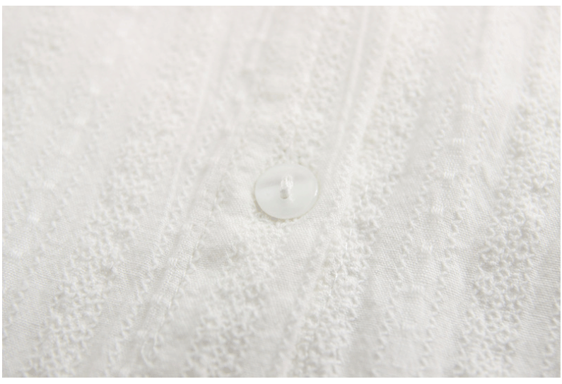 Xuân 2018 mới bé gái sơ mi cotton cotton sơ mi hoang dã bé sơ mi chạm đáy áo sơ mi búp bê trẻ em sơ mi trắng cho bé trai