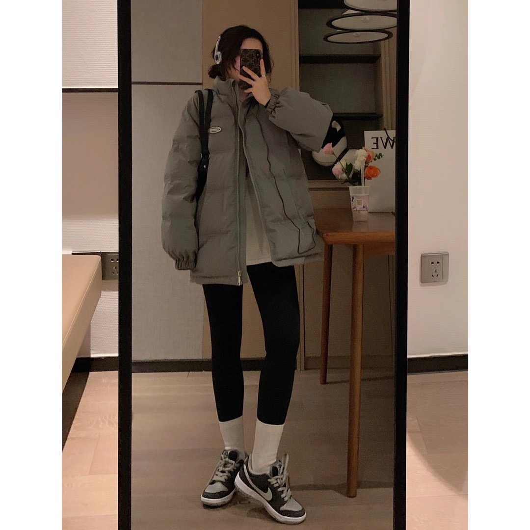 VEEE thickened magnetic therapy pants warm velvet slim-fit feet Shark skin black elastic inner pants