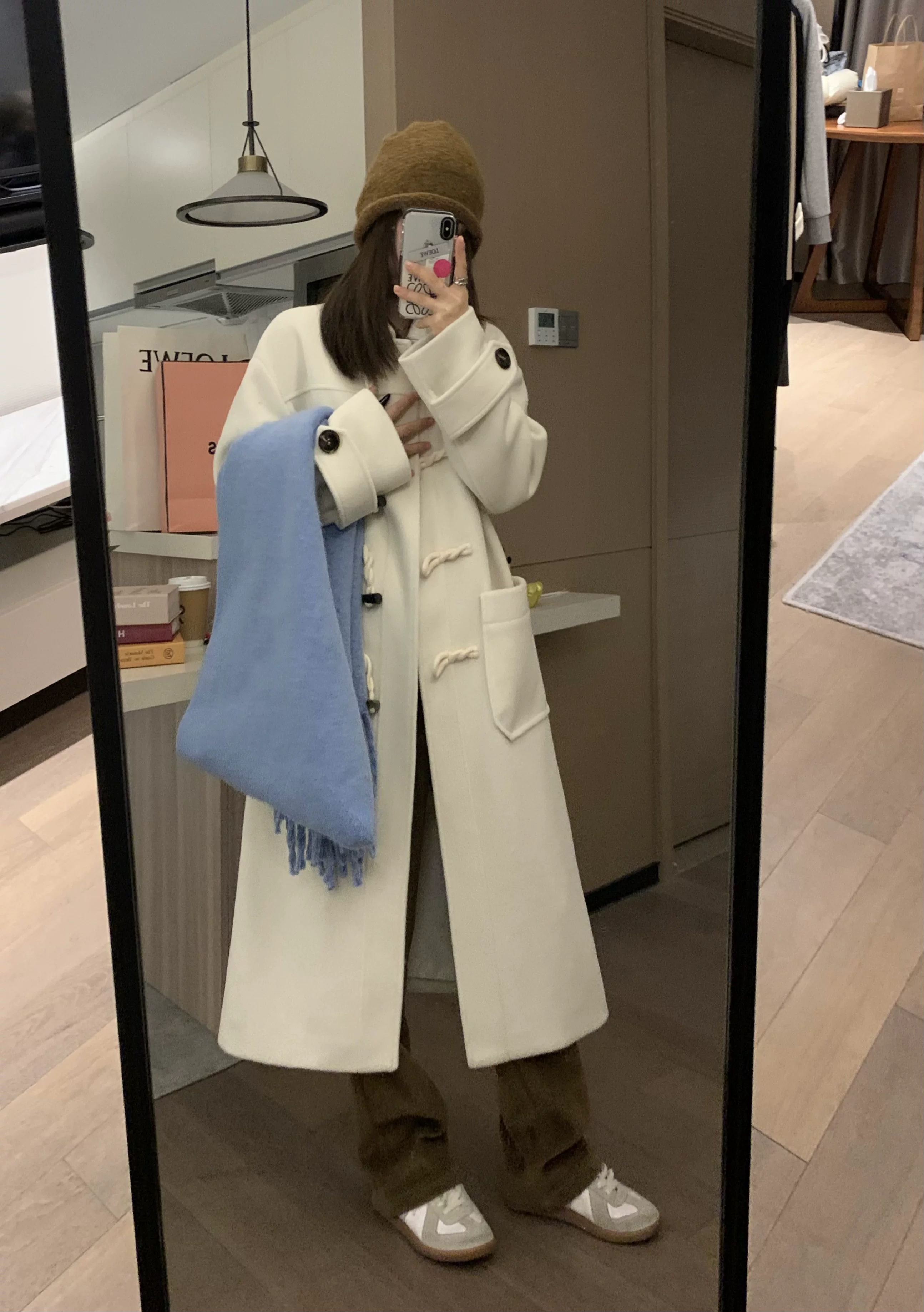 Brown woolen coat, jacket