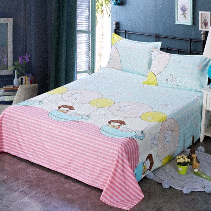 Single encrypted bed sheet single piece pure cotton student dormitory upper and lower bunk girl bedding cotton pad single spring bedroom