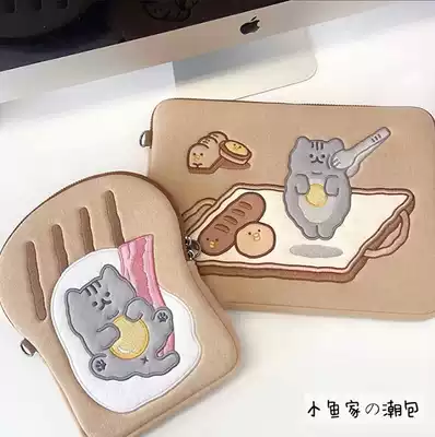 Japanese and Korean ins style cute new computer bag 11 inch flat ipad2020 inner bile bag anti-bending storage package