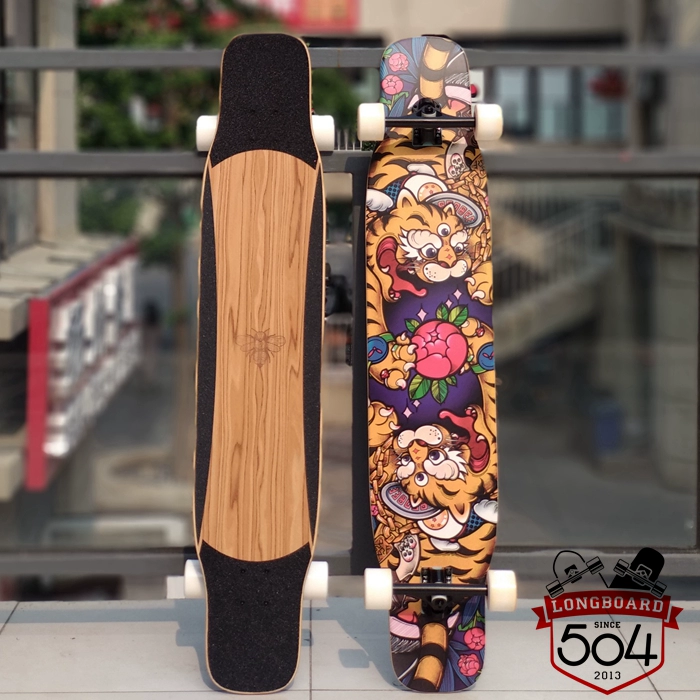 PROBEE longboard nàng tiên cá / hổ hồng DANCING đàn ông và phụ nữ mới bắt đầu ván trượt ván đường phố - Trượt băng / Trượt / Thể thao mạo hiểm giày trượt 2 bánh gót