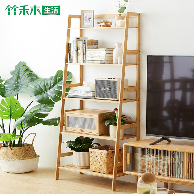 Bookshelf simple storage rack Nanzhu modern multi-layer floor dormitory children's simple storage storage rack student bookcase