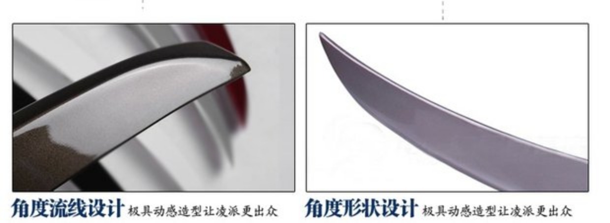 Honda Lingpai đuôi cánh Guangben Lingpai sửa đổi sơn áp lực đặc biệt abs abs đấm miễn phí sơn đuôi miễn phí từ nhãn hiệu đuôi lướt gió ertiga 2020