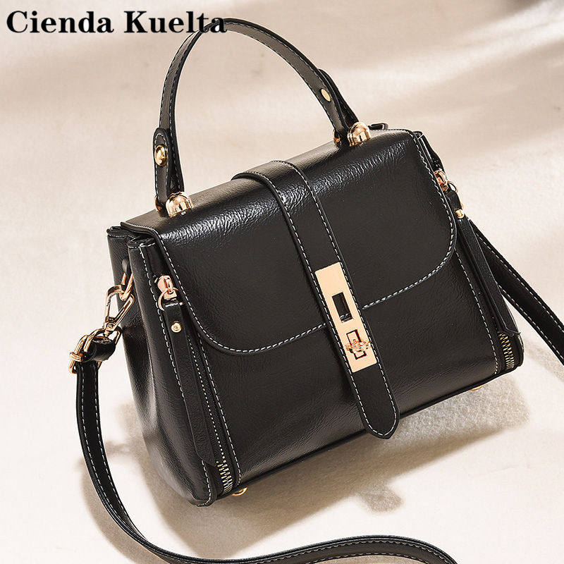 Cienda Kuelta women's bag light extravagant brand handbag women's spring crowed satchel with small crowdsourced design
