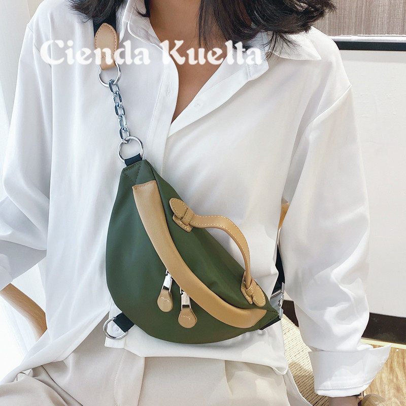 Cienda Kuelta Bag Packs Women 2021 New Tide Fashion 100 Hitch Satchel Bag Chest Bag Summer 100 Lap Light