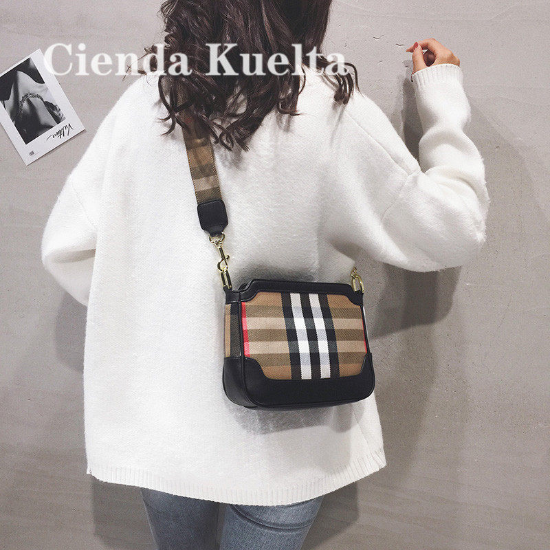 Cienda Kuelta bag women's 2021 new trendy fashion canvas messenger bag large capacity high-end summer