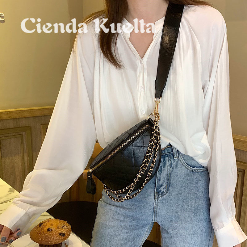 Light Extravagant Brands Women's Bags New Internet Red Broadband Skew Satchel Bag Women Fashion 100 Hitch Ride Mini Little Fragrant Wind Saddle Bag