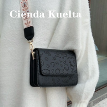 Singapore wide shoulder strap bag womens bag new 2021 net red cross-body bag versatile one-shoulder small square bag high-end fashion