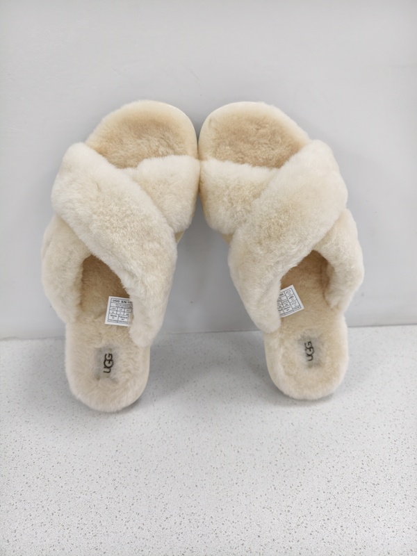 Authentic Ugg Spring, Autumn and Winter Wool Slippers, Home and Outdoor Slippers, Cross-Strap Wool Leather Slippers 1107955