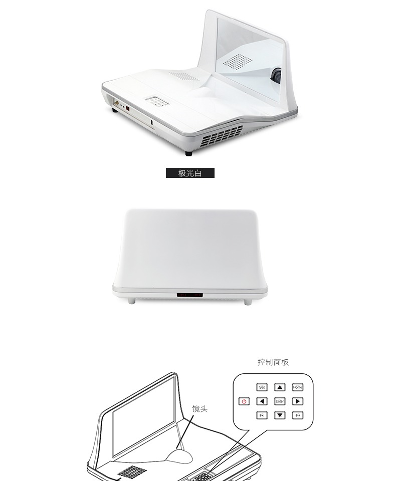 Máy chiếu Thunderbolt DLP100M Máy chiếu siêu ngắn HD Không dây wifi không có màn hình TV