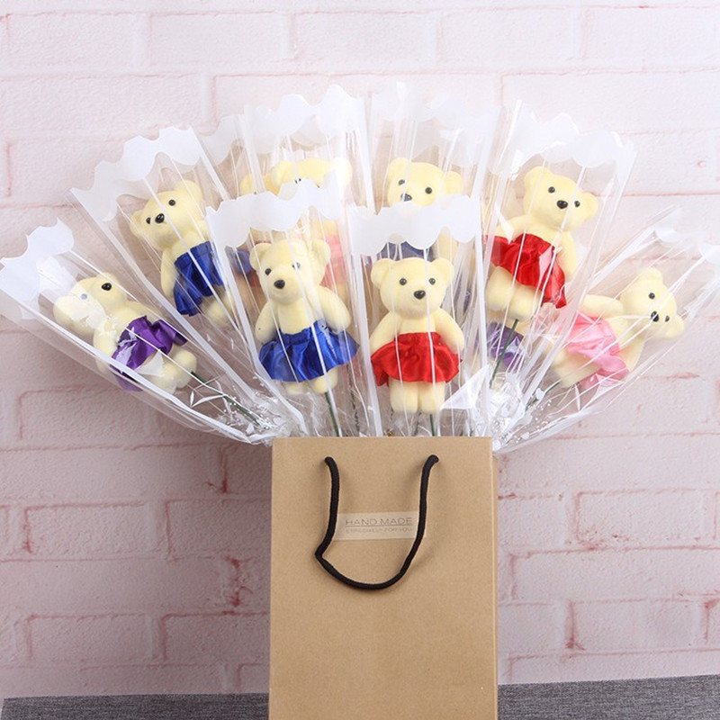 Bear bouquets push kindergarten school toy opening promotional code drafting gifts of Valentine's Day teacher gift