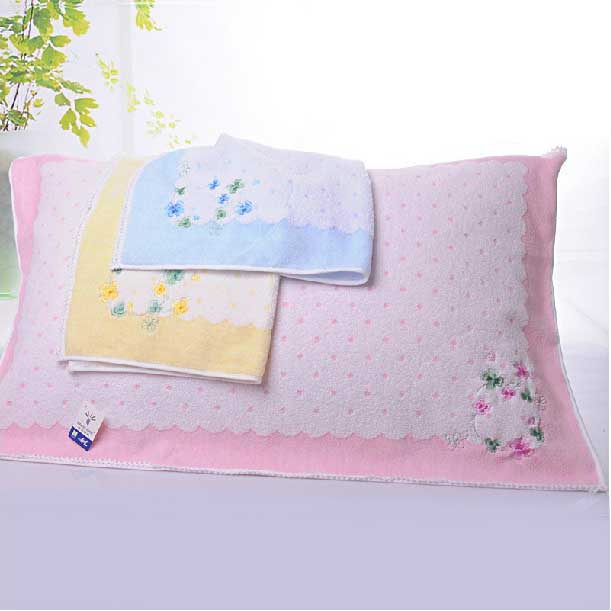 Fashion cotton pillow a pair of fresh embroidery lace little lady cotton pillow 100% cotton non-pillowcase
