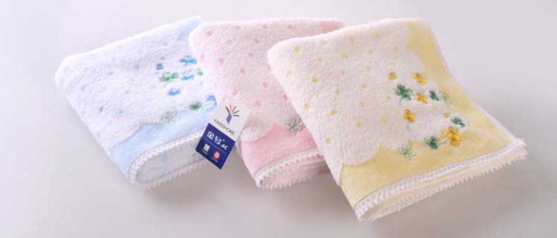 Độc vàng nạp số không xoắn bông terry khăn bông thêu tươi phần ren bông phụ nữ - Khăn gối áo gối lụa