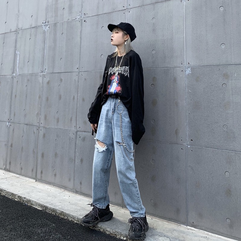 S-XL Autumn korean style High Waist 