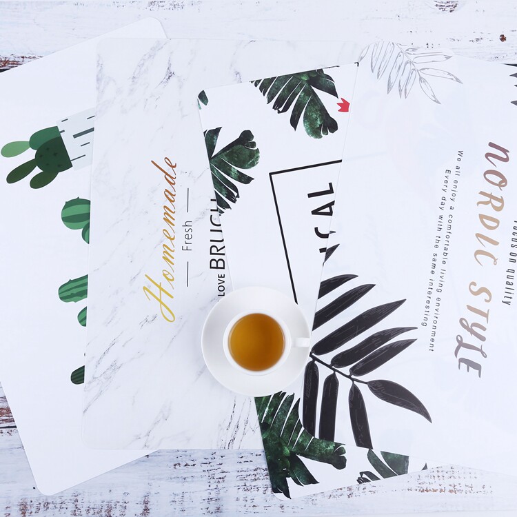 PVC Table Mat Breakfast pad in Nordic wind photography props for creative shooting background board