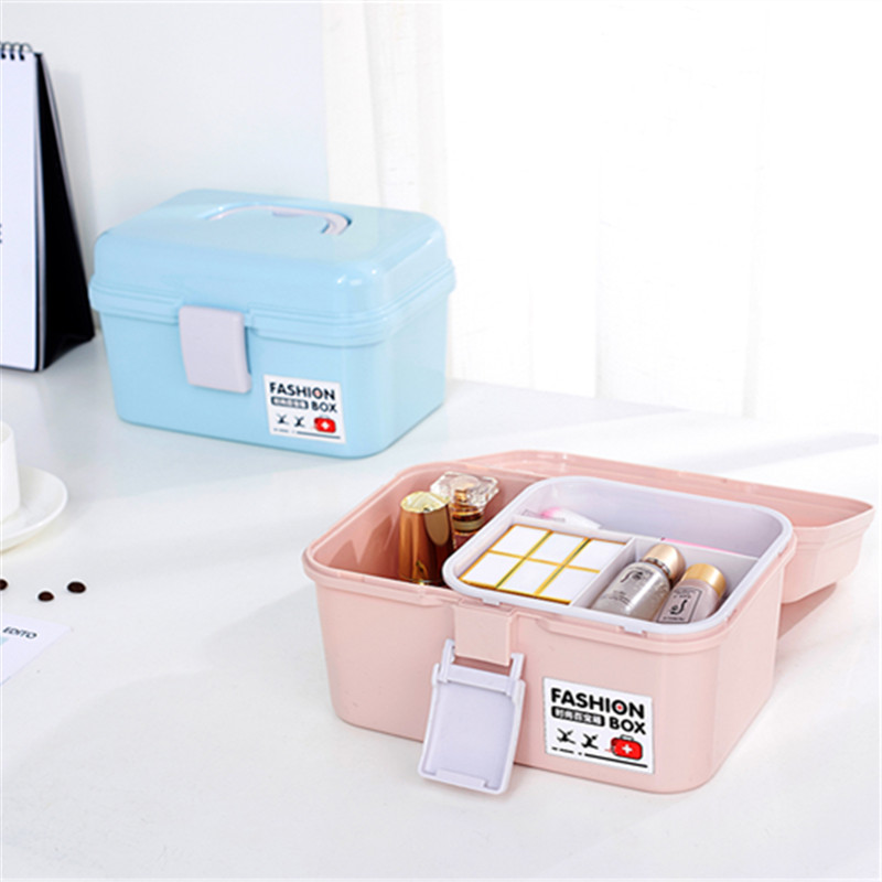 Household medicine box multi-layer drug box first aid box household medicine storage box needlework jewelry finishing box toolbox